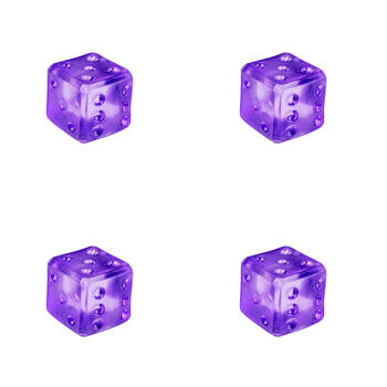 4PK Smooshos Super Squeeze Dice Soft Portable Multi-Coloured Squishy Toy Assorted