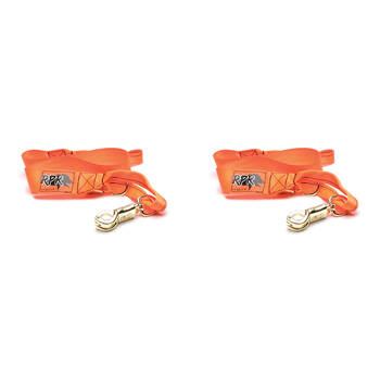 2PK RPR Single Action Lead Pet Dog Puppy Walker Rope Leash 1.2m Orange