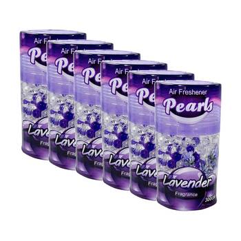 6PK Pearls Bead Air Freshener/Deodariser Anti-Mould 300g Ocean/Lavender Assorted