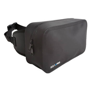 Sea Pro 4L Waterproof Tarpaulin Fishing Bum Bag 29x19cm - Black