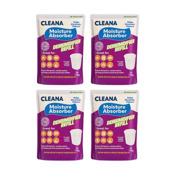 4PK Cleana Dehumidifier Refil Mould Prevention 1.19kg Various Scents Assorted