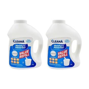 2PK Cleana Dehumidifier Refil Mould Prevention 3.4kg Various Scents Assorted