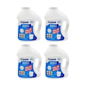 4PK Cleana Dehumidifier Refil Mould Prevention 3.4kg Various Scents Assorted
