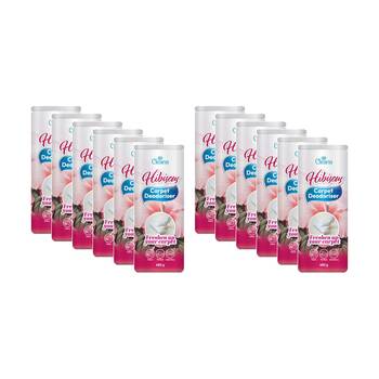 12PK Cleana Carpet Deodariser/Freshner 480g Vanilla/Lavender/Hibiscus Assorted