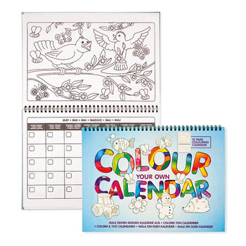 Xmas 7124 Colour Your Own Calendar 30cm