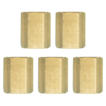 5PK Companion Adaptor 1/4" Bsp Female Hex Socket Straight