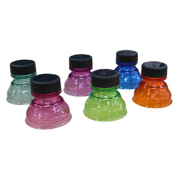 6PK Camp Pro Picnic/Parties Beverage Can Cap Bottle Drink Lid Cover 6x6.5cm Assorted