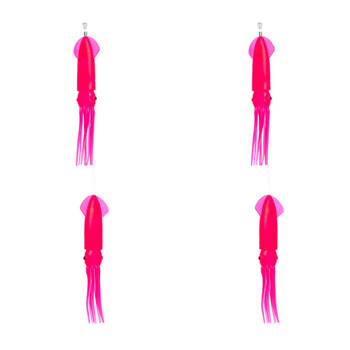 2PK Sea Pro 2 Squid Daisy Chain Offshore Trolling Lure 25.5x12cm - Pink