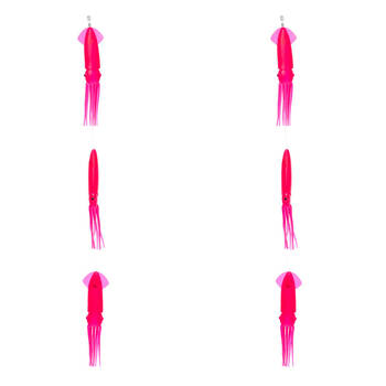 2PK Sea Pro 3 Squid Daisy Chain Offshore Trolling Lure 25.5x11cm - Pink