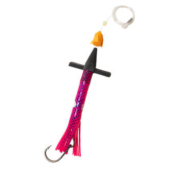 Sea Pro Rocket Teaser Rigged Skirt Offshore Trolling Teaser 9 In - Pink