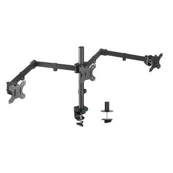 Activiva Triple-Screen Monitor Arm, Adjustable Mount for 13”-27” Displays