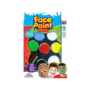 Colorific Face Paint Deluxe Kit Washable Kids 3y+