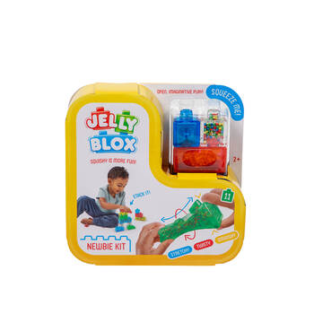 11pc Jelly Blox Newbie Kit Squishy Sensory Soft Building Blocks Toy 2y+