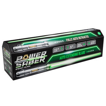 Goliath Power Saber Energy Blade Light-Up Sword Toy 90cm - Green 6y+