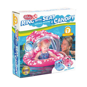 Wahu Junior Ring With Seat and Canopy Pool Float 6-24m Assorted