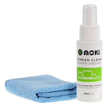 Moki Screen Clean 60mL Spray w/ Cloth