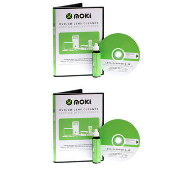 2PK Moki DVD/CD Game Lens Cleaner Kit