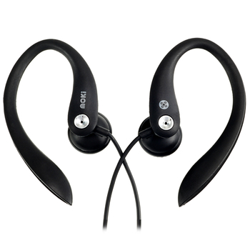 Moki Ear Hooks Sports Earphones 3.5mm Black