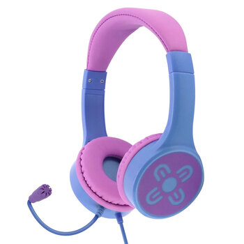 Moki ChatZone Kids Headphones + Boom Microphone - Pink/Purple