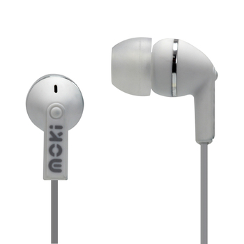 Moki Dots Noise Isolation Earbuds - WHITE 