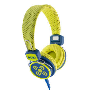 Moki Kid Safe Volume Limited Headphones 3y+ Yellow & Blue
