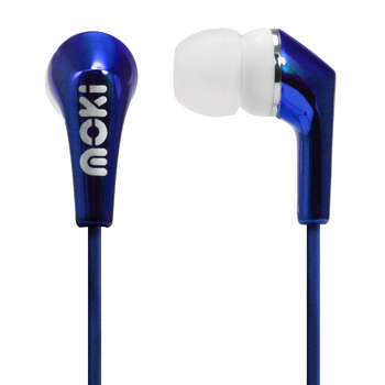 Moki Metallics Earphone - BLUE 