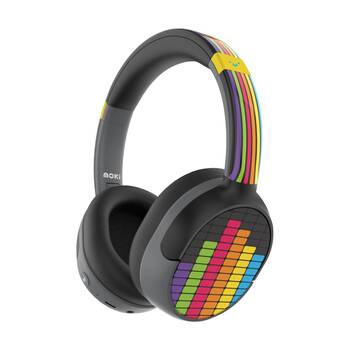 Moki Super Pop Wireless Bluetooth Over Ear Kids Headphones Vibrant Levels