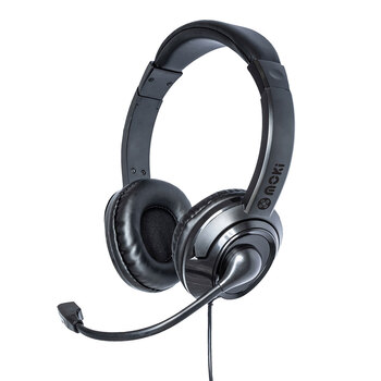 Moki USB Headphones w/Boom Microphone