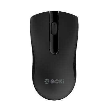 Moki Wireless Ergonomic Mouse Optical USB Home/Office w/ 2.4GHZ Nano Receiver BK