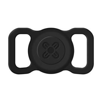 Moki Durable Pet Tag for MokiTag W/ Pet-Friendly Silicone Black