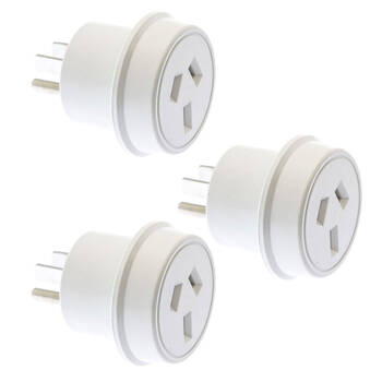 3PK Moki Travel Adaptors - AUS/NZ to USA