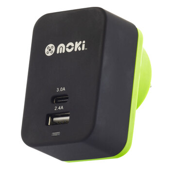 Moki Type-C-USB-A Wall Charger+
