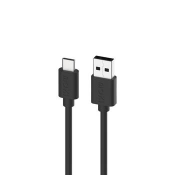 Moki USB-A to USB-C SynCharge Cable 1M iPhone/Android Jet Black