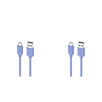 2PK Moki USB-A to USB-C SynCharge Cable 1M iPhone/Android Ultra Blue