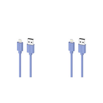 2PK Moki USB-A to MFi Certified Lightning SynCharge Cable 1M Ultra Blue