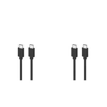 2PK Moki USB-C to USB-C SynCharge Cable 1M iPhone/Android Jet Black