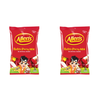 2PK Allen's 1kg Retro Party Mix Lolly Bag