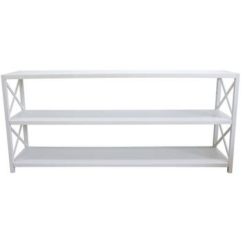 LVD Nantucket Console Table/Bookshelf Furniture 180x80cm - White