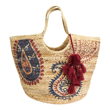 LVD Lucia Jute 50cm Shopper Bag Ladies/Women's Handbag w/ Handle
