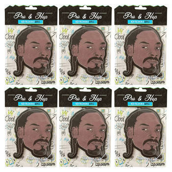 6PK Pro and Hop Hanging Car Pop Culture Air Fresheners - Assorted