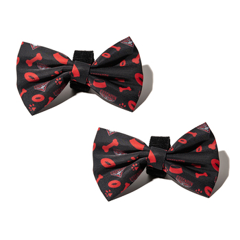 2PK AFL Essendon Bombers Pet Dog Neck Bowtie Accessory One Size