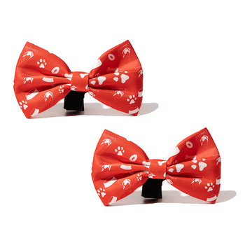 2PK AFL Sydney Swans Pet Dog Neck Bowtie Accessory One Size