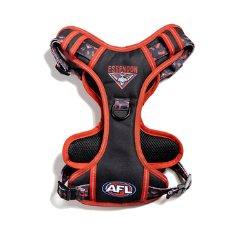 AFL Essendon Bombers Pet Dog Padded Harness Adjustable Vest L