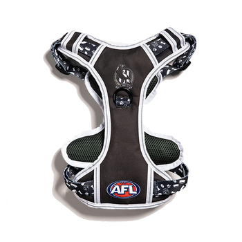 AFL Collingwood Magpies Pet Dog Padded Harness Adjustable Vest L