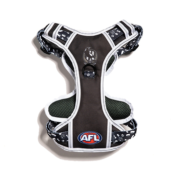 AFL Collingwood Magpies Pet Dog Padded Harness Adjustable Vest XL