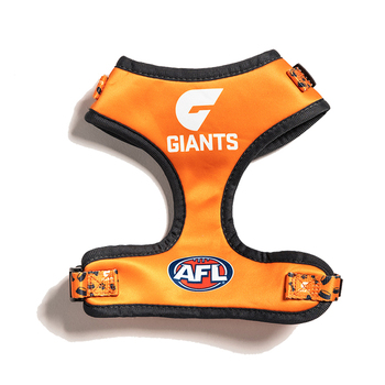 AFL GWS Giants Pet Dog Padded Harness Adjustable Vest M