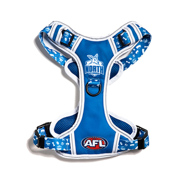 AFL North Melbourne Kangaroos Pet Dog Padded Harness Adjustable Vest L