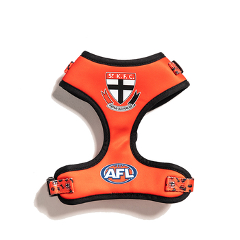 AFL St Kilda Saints Pet Dog Padded Harness Adjustable Vest M