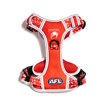 AFL Sydney Swans Pet Dog Padded Harness Adjustable Vest XL