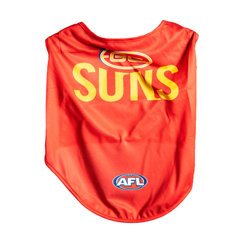 AFL Gold Coast Suns Pet Dog Sports Jersey Clothing XS